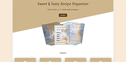 Sweet & Tasty Recipe Organizer
